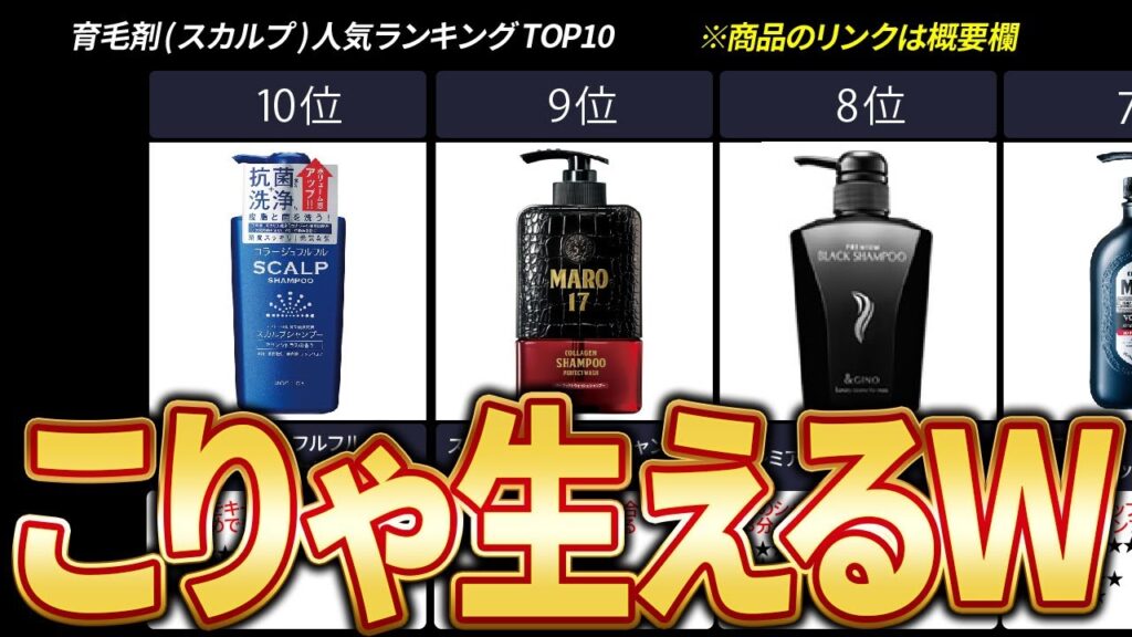 薄毛に効く!用途別の育毛シャンプー人気ランキングTOP10