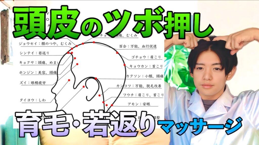 【東洋医学】頭皮のツボ押し効果とマッサージ方法【押し方】